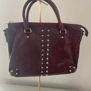 Michael Kors Burgundy Leather Handbag - Excellent Condition